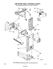 04 - Air Flow And Control parts for Whirlpool Refrigerator EXD19VTWR1 / from AppliancePartsPros.com