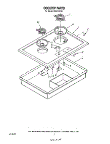 02 - Section parts for Whirlpool Cooktop CEX210VL0 / from AppliancePartsPros.com