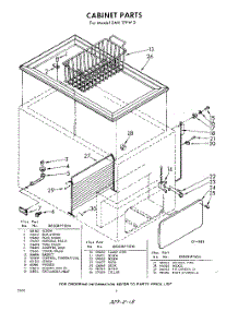 02 - Section parts for Whirlpool Freezer EAH17FW2 / from AppliancePartsPros.com