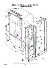 04 - Breaker Trim And Liner parts for Whirlpool Refrigerator EED261MKWR3 / from AppliancePartsPros.com