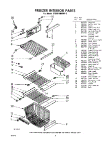 08 - Freezer Interior parts for Whirlpool Refrigerator EED261MKWR3 / from AppliancePartsPros.com