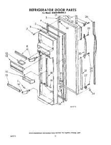 10 - Refrigerator Door parts for Whirlpool Refrigerator EED261MKWR3 / from AppliancePartsPros.com