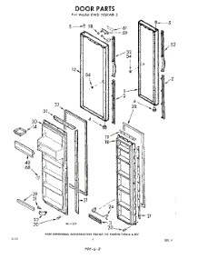 08 - Door parts for Whirlpool Refrigerator EWD19SKWR2 / from AppliancePartsPros.com