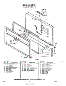 04 - Section parts for Whirlpool Freezer EAH22FW0 / from AppliancePartsPros.com