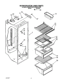 03 - Refrigerator Liner parts for Whirlpool Refrigerator ED20HKXXN00 / from AppliancePartsPros.com