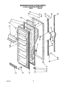 05 - Refrigerator Door parts for Whirlpool Refrigerator ED20HKXXN00 / from AppliancePartsPros.com