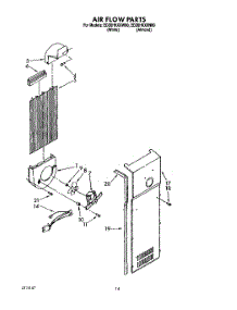 08 - Air Flow parts for Whirlpool Refrigerator ED20HKXXN00 / from AppliancePartsPros.com