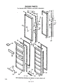 08 - Door parts for Whirlpool Refrigerator EWD19XWR0 / from AppliancePartsPros.com