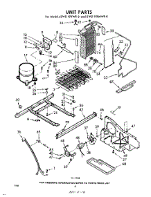 10 - Unit parts for Whirlpool Refrigerator EWD19XWR0 / from AppliancePartsPros.com