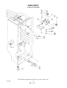 06 - Liner parts for Whirlpool Freezer EV150FXWN02 / from AppliancePartsPros.com