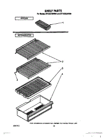 06 - Shelf parts for Whirlpool Refrigerator ET12CCRWN01 / from AppliancePartsPros.com