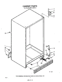 02 - Cabinet parts for Whirlpool Refrigerator EXD25PM0 / from AppliancePartsPros.com