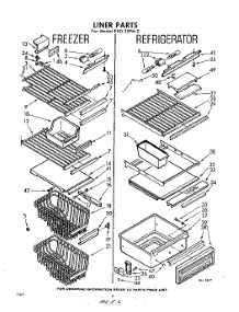 06 - Liner parts for Whirlpool Refrigerator EXD25PM0 / from AppliancePartsPros.com
