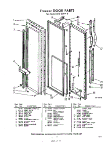 09 - Freezer Door parts for Whirlpool Refrigerator EXD25PM0 / from AppliancePartsPros.com
