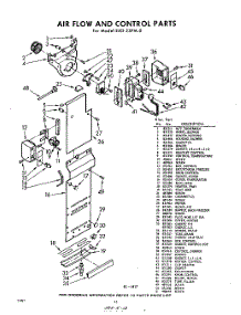 12 - Airflow And Control parts for Whirlpool Refrigerator EXD25PM0 / from AppliancePartsPros.com