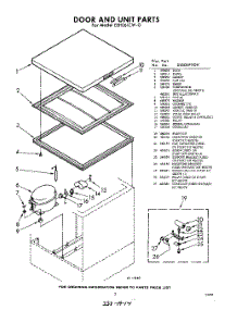 03 - Section parts for Whirlpool Freezer EEH061CW0 / from AppliancePartsPros.com