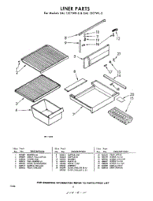 04 - Liner parts for Whirlpool Freezer EAL12CTWR0 / from AppliancePartsPros.com
