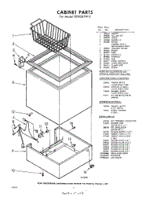 02 - Section parts for Whirlpool Freezer EEH061FW0 / from AppliancePartsPros.com