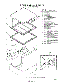 03 - Section parts for Whirlpool Freezer EEH061FW0 / from AppliancePartsPros.com