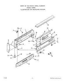 02 - Backguard parts for Whirlpool Range F4858L0 / from AppliancePartsPros.com