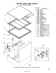 03 - Section parts for Whirlpool Freezer EEH061FW1 / from AppliancePartsPros.com