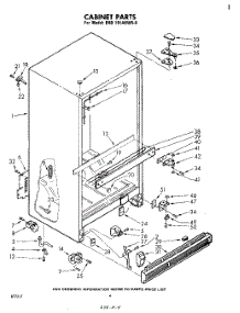 04 - Cabinet parts for Whirlpool Refrigerator EHB191AKWR0 / from AppliancePartsPros.com