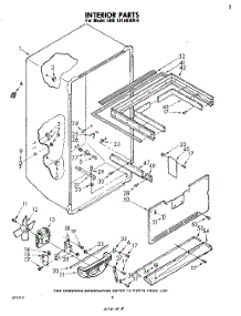 08 - Interior parts for Whirlpool Refrigerator EHB191AKWR0 / from AppliancePartsPros.com