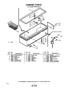 02 - Section parts for Whirlpool Freezer EXH16CW0 / from AppliancePartsPros.com