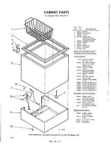 02 - Section parts for Whirlpool Freezer EEH091CW0 / from AppliancePartsPros.com
