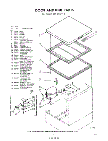 03 - Section parts for Whirlpool Freezer EEH091CW0 / from AppliancePartsPros.com