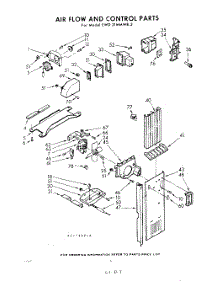 06 - Air Flow And Control parts for Whirlpool Refrigerator EWD21MMWR2 / from AppliancePartsPros.com