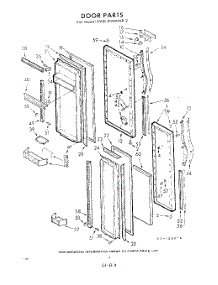 08 - Door parts for Whirlpool Refrigerator EWD21MMWR2 / from AppliancePartsPros.com