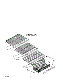 04 - Shelf parts for Whirlpool Freezer EV150NXAN00 / from AppliancePartsPros.com