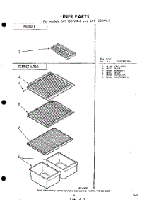 09 - Liner (Continued). parts for Whirlpool Refrigerator EAT12DTWR0 / from AppliancePartsPros.com