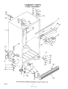 06 - Cabinet parts for Whirlpool Refrigerator EHB191MKWR1 / from AppliancePartsPros.com
