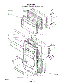 06 - Door , Lit / Optional parts for Whirlpool Refrigerator ET12LKLWN00 / from AppliancePartsPros.com