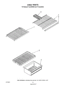 07 - Shelf parts for Whirlpool Refrigerator ET12LKLWN00 / from AppliancePartsPros.com