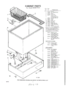 02 - Section parts for Whirlpool Freezer EEH091FW0 / from AppliancePartsPros.com