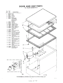 03 - Section parts for Whirlpool Freezer EEH091FW0 / from AppliancePartsPros.com