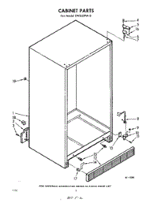02 - Cabinet parts for Whirlpool Refrigerator EWD25PM0 / from AppliancePartsPros.com