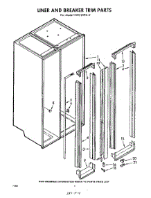 04 - Liner And Breaker Trim parts for Whirlpool Refrigerator EWD25PM0 / from AppliancePartsPros.com