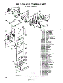 12 - Air Flow And Control parts for Whirlpool Refrigerator EWD25PM0 / from AppliancePartsPros.com
