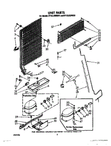 05 - Unit parts for Whirlpool Refrigerator ET12LKLWN01 / from AppliancePartsPros.com