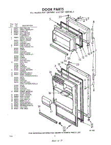 08 - Door parts for Whirlpool Refrigerator EAT12DTWR1 / from AppliancePartsPros.com