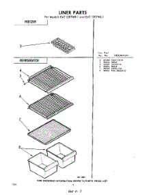 09 - Liner (Continued). parts for Whirlpool Refrigerator EAT12DTWR1 / from AppliancePartsPros.com