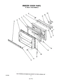 04 - Freezer Door parts for Whirlpool Refrigerator EHB191MKWR2 / from AppliancePartsPros.com