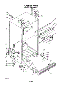 06 - Cabinet parts for Whirlpool Refrigerator EHB191MKWR2 / from AppliancePartsPros.com