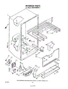 10 - Interior parts for Whirlpool Refrigerator EHB191MKWR2 / from AppliancePartsPros.com