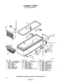 02 - Section parts for Whirlpool Freezer EXH18FW2 / from AppliancePartsPros.com