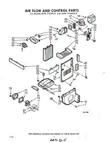04 - Air Flow And Control parts for Whirlpool Refrigerator EWD71ZMWR0 / from AppliancePartsPros.com